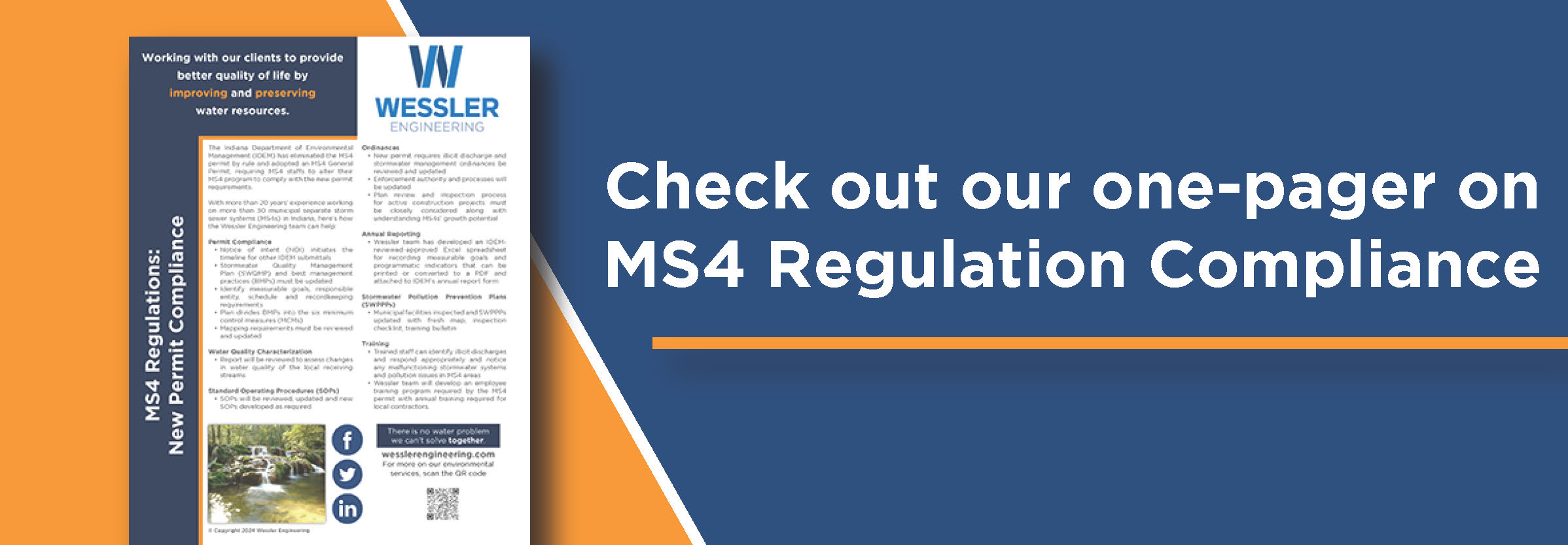MS4 Regulation Compliance One-Pager