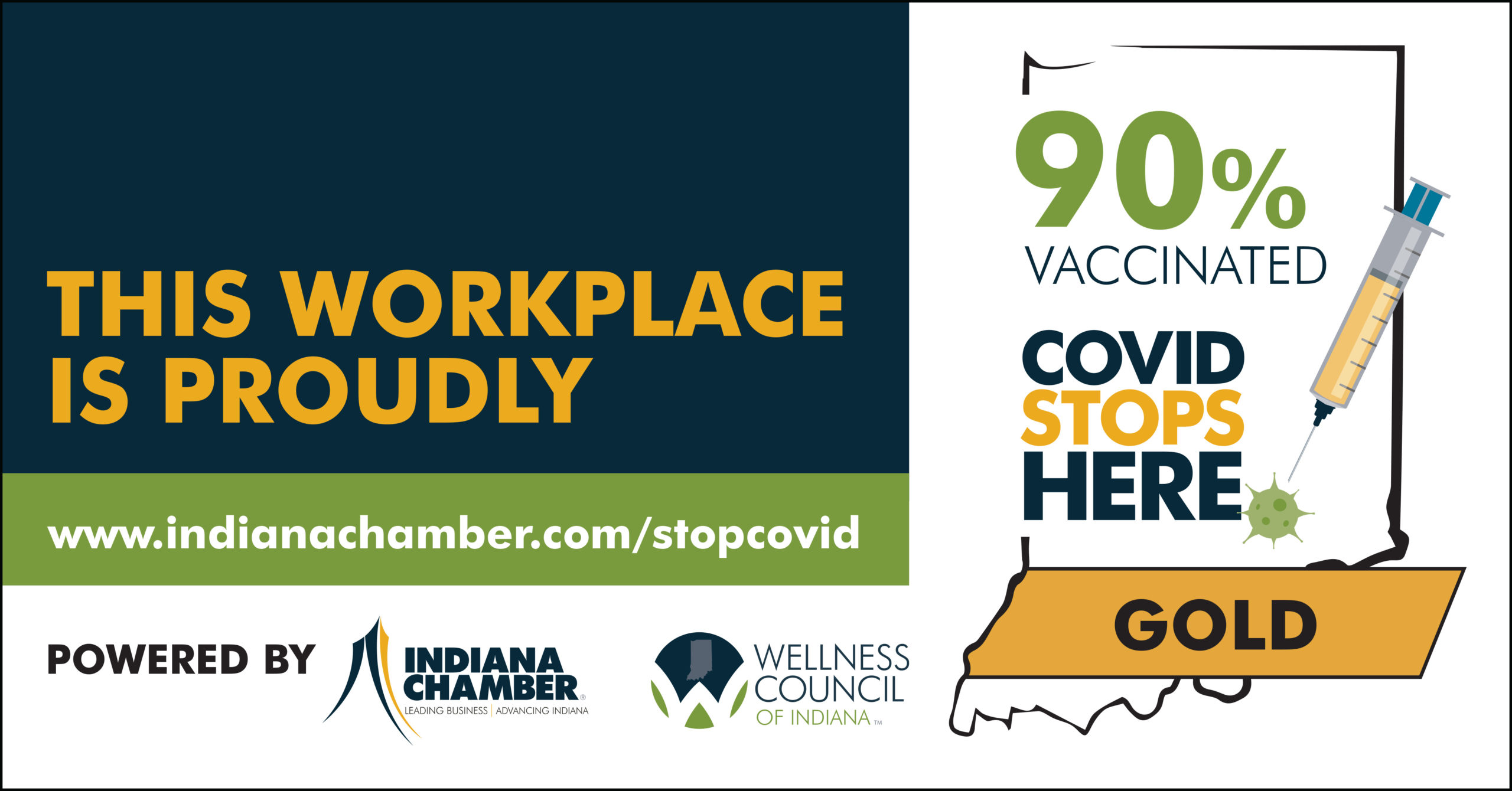 Wessler Engineering Recognized by Indiana Chamber of Commerce as a Gold COVID Stops Here Workplace